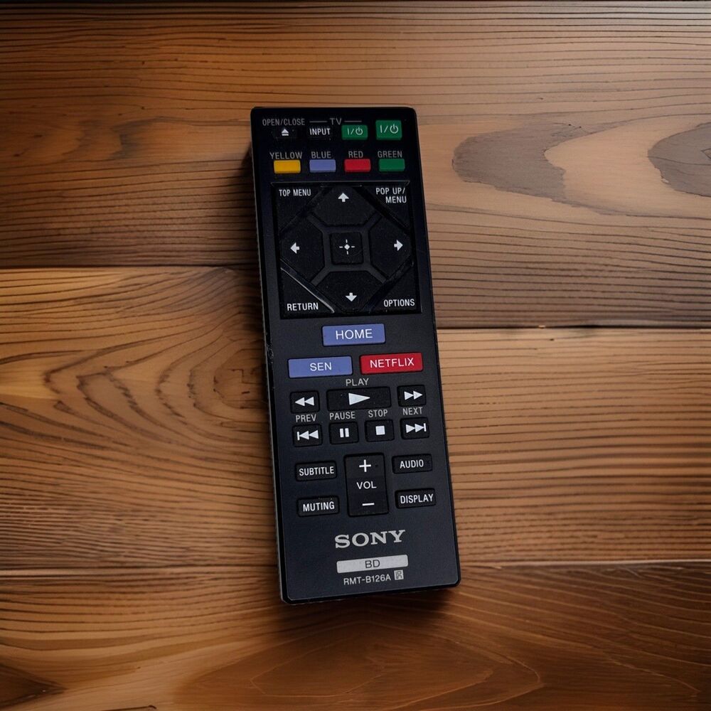Sony Remote Control RMT-B126A Blu-ray Player‎ Black Excellent Netflix OEM